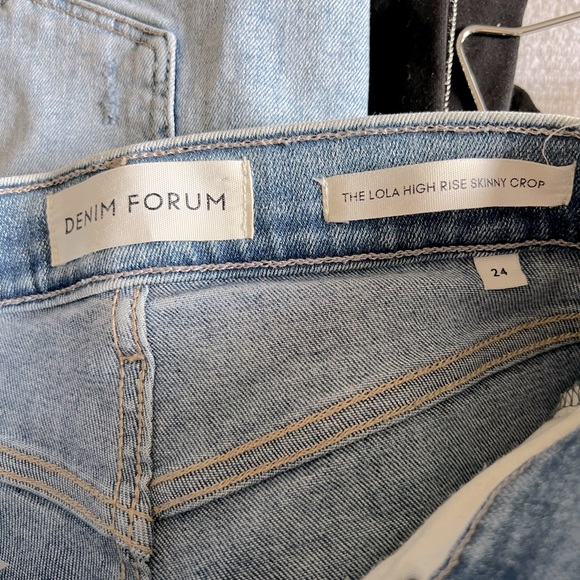 Denim Forum Lola skinny crop jeans - Picture 8 of 9